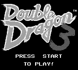 Double Dragon 3 Title Screen